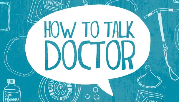 Image of a conversation balloon that says How to Talk to Your Doctor.